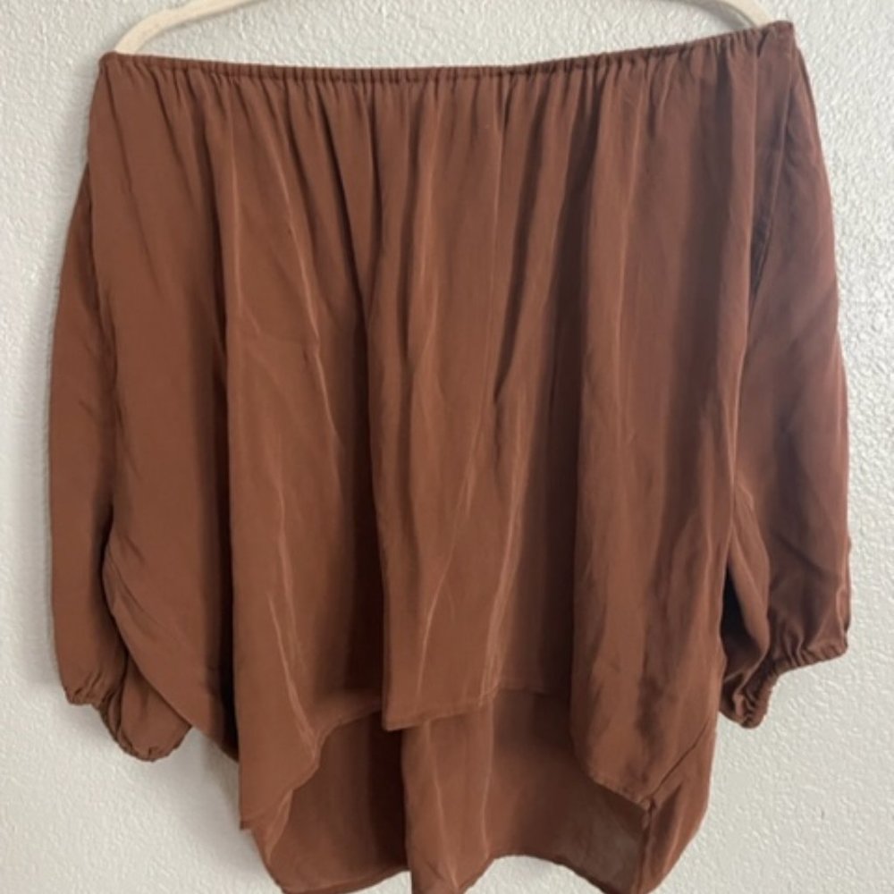 Joie Off The Shoulder Silk Top